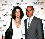 Lewis Hamilton et Neve Campbell