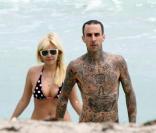 Travis Baker et son ex femme Shanna Moakler en vacances