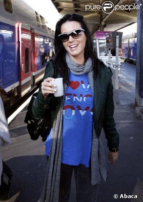 Katy Perry à Gare de Lyon, à Paris