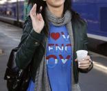 Katy Perry à Gare de Lyon, à Paris