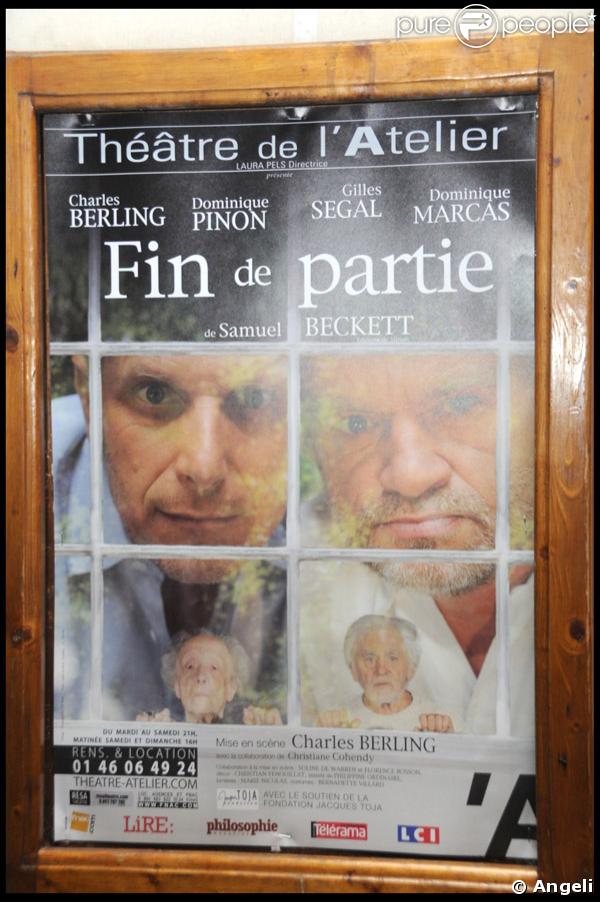 LA pièce Fin de Partie se joue au théâtre de l'Atelier