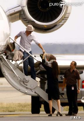 Brad Pitt, Angelina Jolie en compagnie de Shiloh et des jumeaux Knox et Vivienne