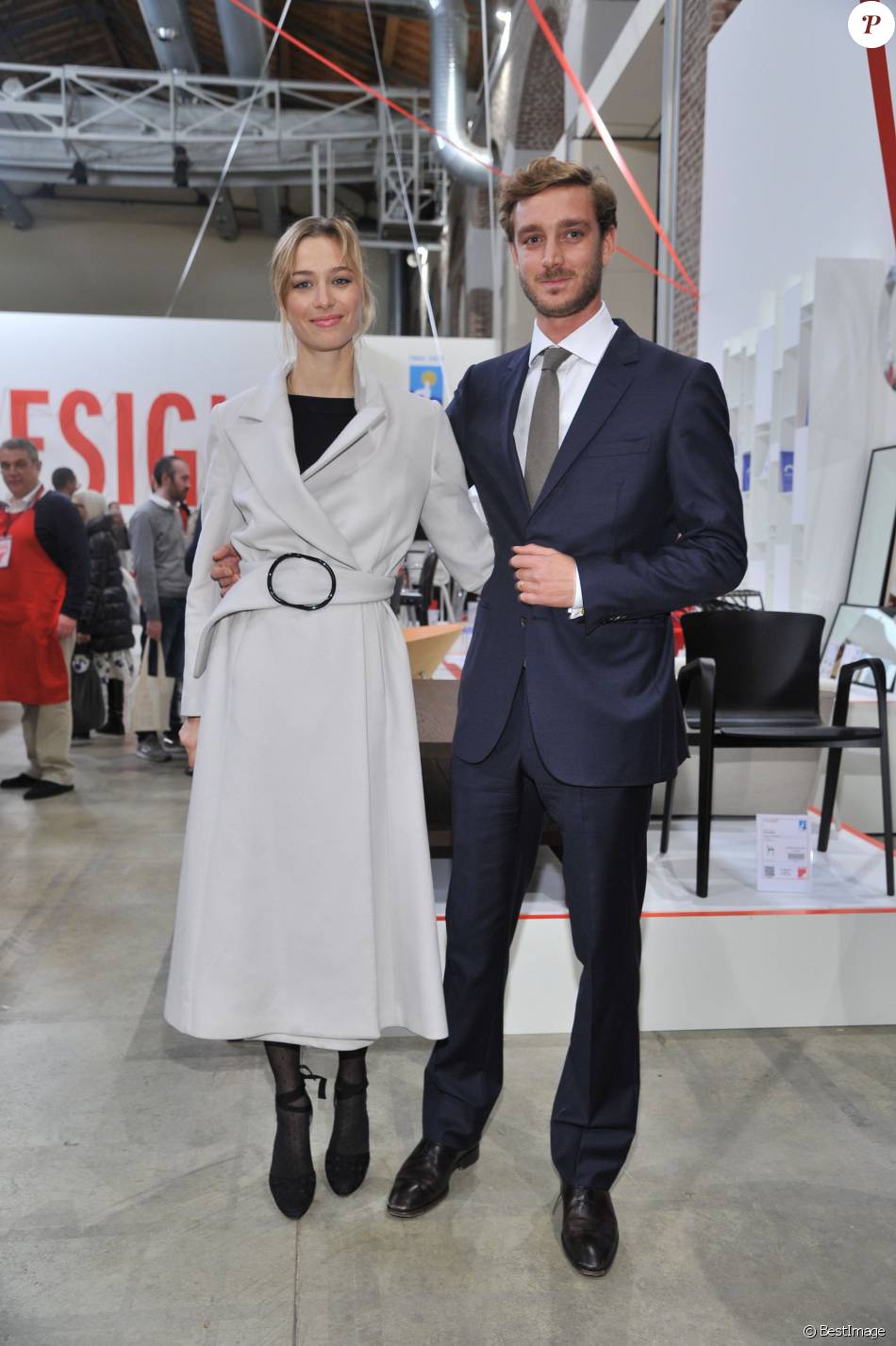 Pierre Casiraghi et sa femme Beatrice Borromeo - Inauguration de l'exposition "Love Design" à Milan le 10 décembre 2015.
