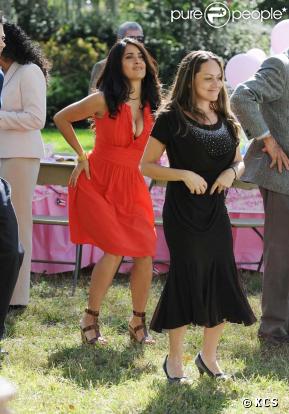 Salma Hayek sur le tournage de 30 Rock