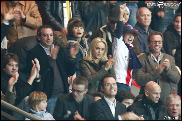Cecile de Menibus grande supporter du PSG avec Stéphane Freiss