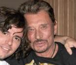 Johnny Hallyday et Philippe Uminski le remplaçant de Yvan Casard