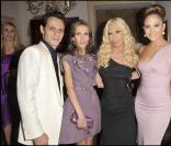 Jennifer Lopez, Marc Anthony, Allegra et Donatella Versace