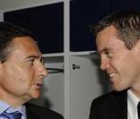Eric Besson et Mikael Landreau au nouveau centre de formation du PSG