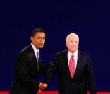 Barack Obama et son adversaire John McCain