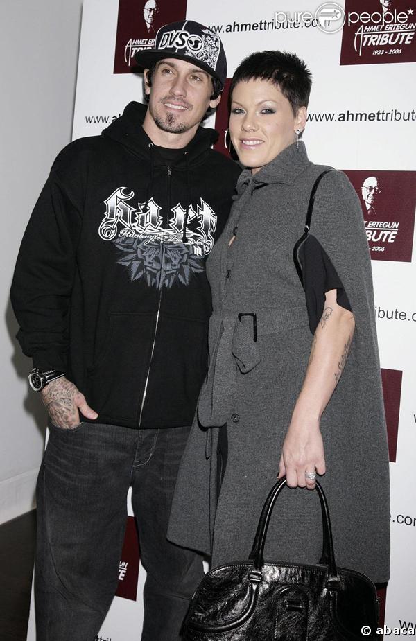 Pink et son mari Carey Hart au concert évènement de Led Zeppelin
