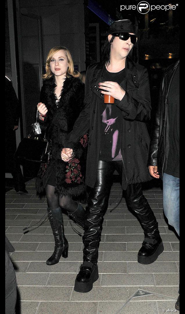 Marilyn Manson et sa fiancée au concert évènement de Led Zeppelin