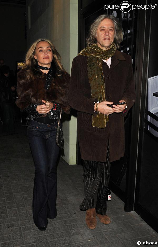 Bob Geldof et sa femme au concert évènement de Led Zeppelin