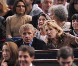 PPDA et Florence Schaal dans les tribunes de Paris Bercy