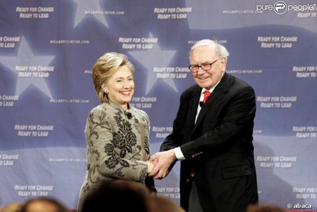 Hillary Clinton et Warren Buffet