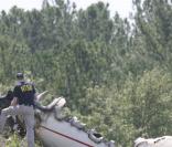 Photos de l'avion après le crash...