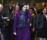 Mary de Danemark arrive pour prononcer un discours à sa Fondation