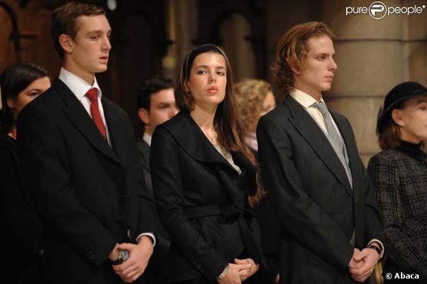 Pierre, Charlotte et Andrea Casiraghi