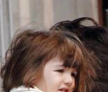 Suri Cruise et KAtie Holmes n'aime pas le froid new yorkais...