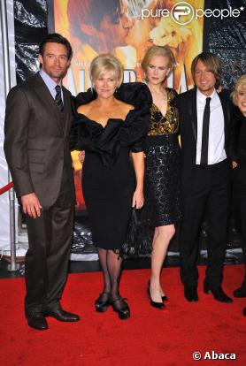 Hugh Jackman, Deborra-Lee Furness, Nicole Kidman et Keith Urban