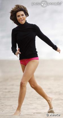 Lisa Rinna sur la plage de Malibu