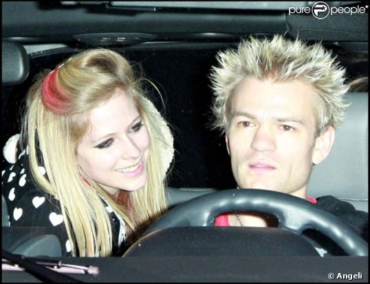 Avril Lavigne et son mari Deryck Whibley
