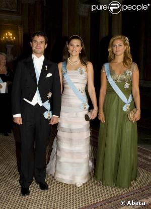 Carl Philip, Victoria et Madeleine de Suède