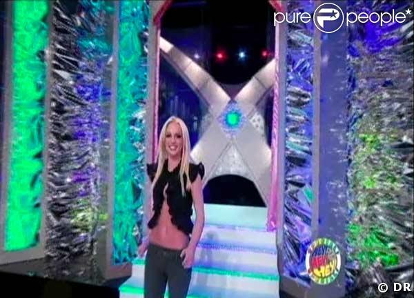 Britney Spears lors de son passage à l'émission nippon Hey Hey Hey !