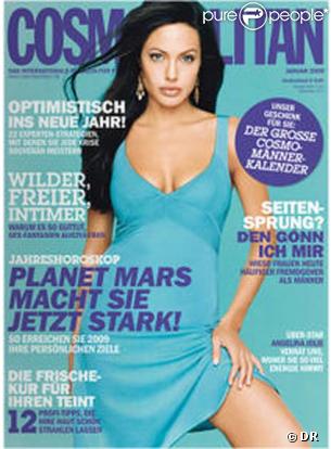 Angelina jolie en couverture de Cosmopolitan Allemagne
