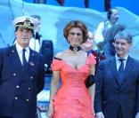 Sophia Loren à l'inauguration du MSC Fantasia