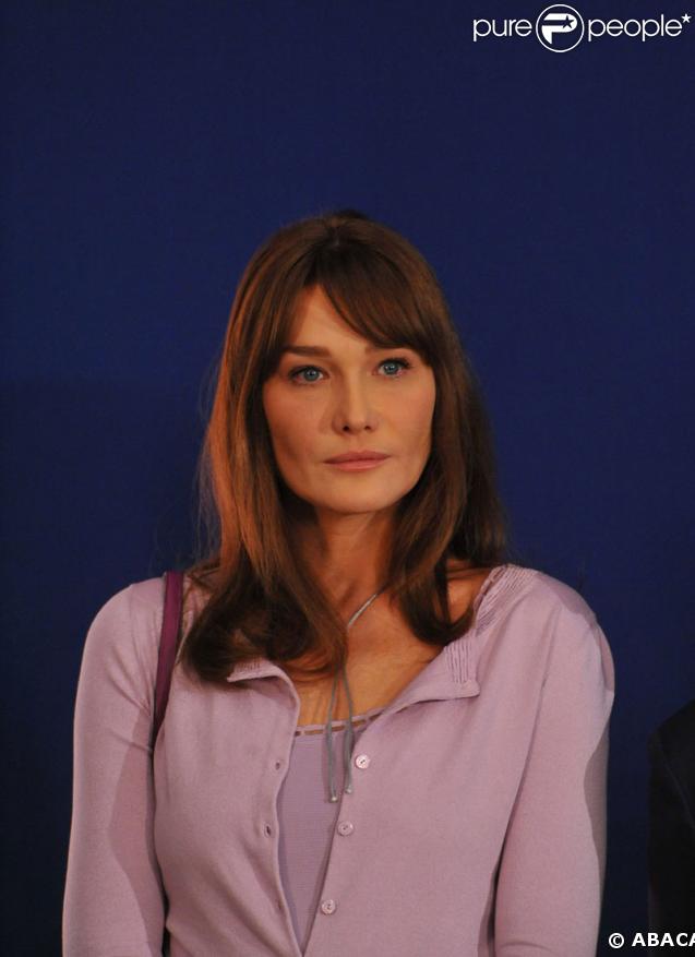 Carla Bruni  lors d'un sommet au Brésil