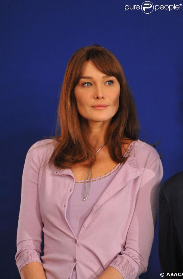Carla Bruni lors d'un sommet au Brésil