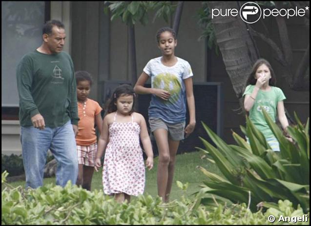 Les filles de Barack Obama, Malia et Sasha, ainsi que d'autres enfants