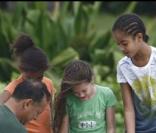 Les filles de Barack Obama, Malia et Sasha, ainsi que d'autres enfants
