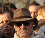 Charles Aznavour aux obsèques de son ami Ted Lapidus