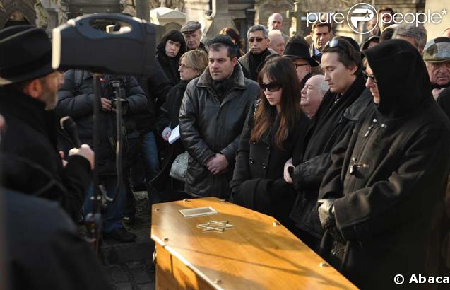 La famille de Ted Lapidus lors de ses obsèques
