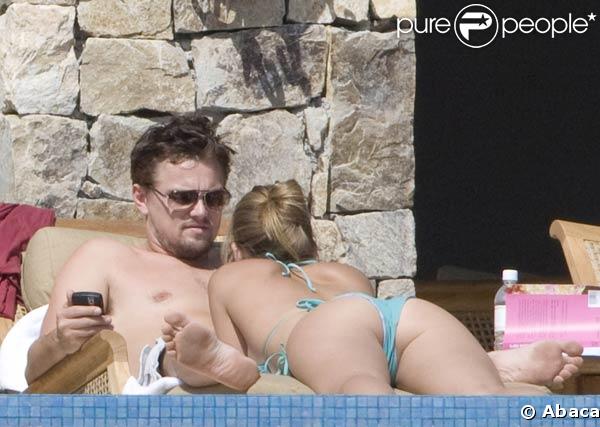 Leonardo DiCaprio et Bar Refaeli en vacances au Mexique, en janvier 2008. 