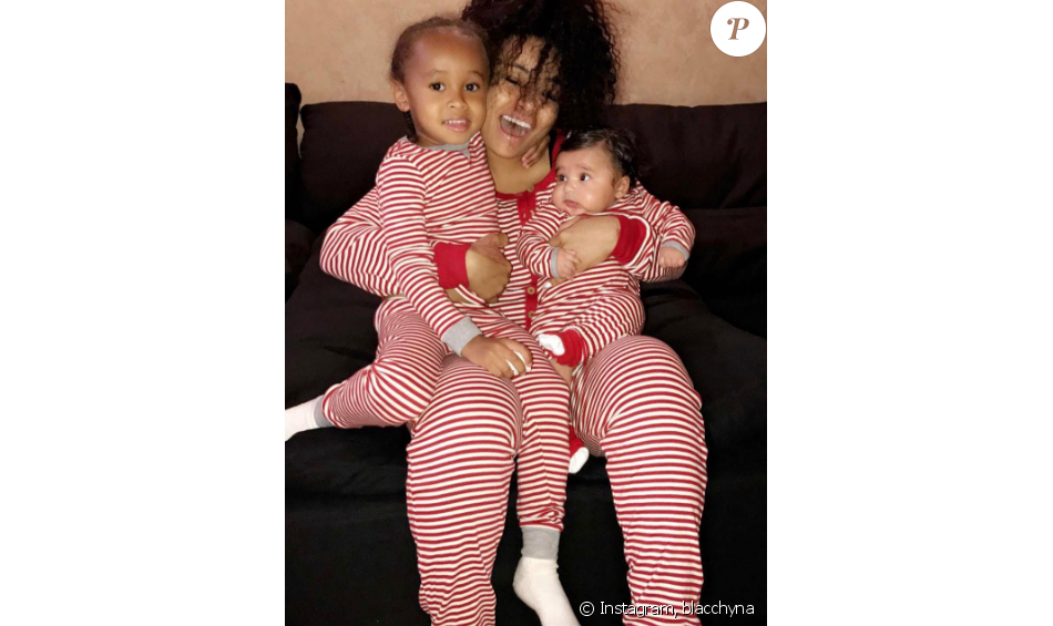 Blac Chyna et ses enfants King Cairo et Dream - Photo publiée sur Instagram en février 2017