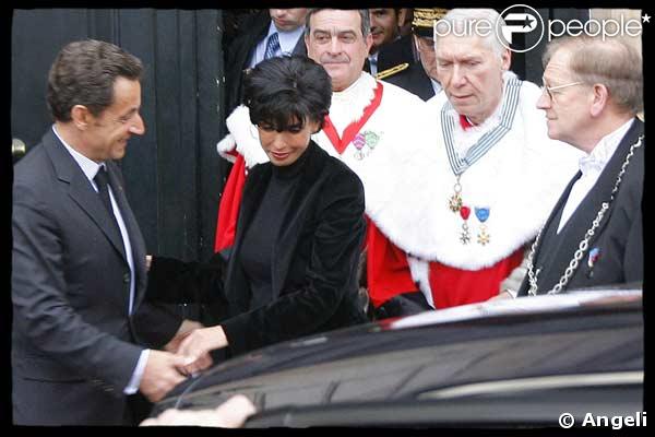 Rachida Dati, félicitée par Nicolas Sarkozy 