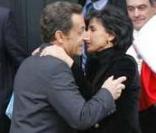 Rachida Dati, la bise de Nicolas Sarkozy pour finir la journée ! 