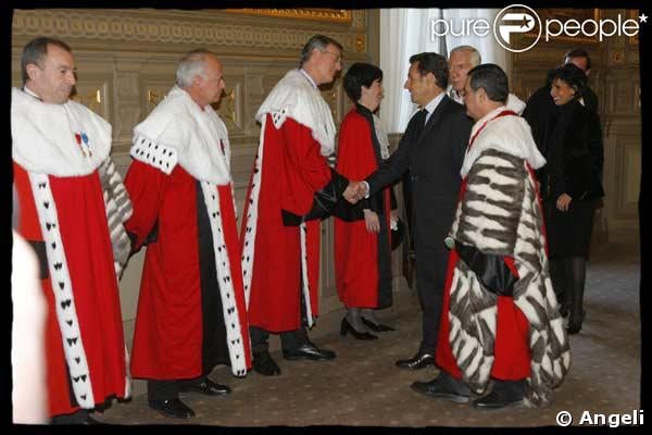 Nicolas Sarkozy et Rachida Dati lors de la rentrée de la Cour de cassation