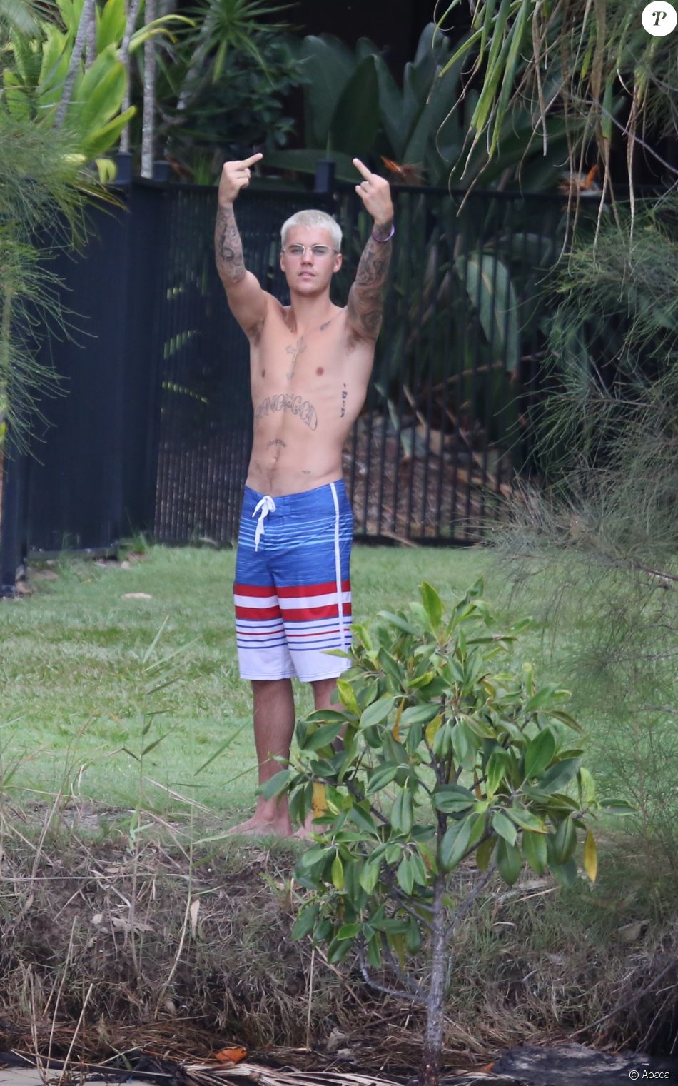 Justin Bieber sur l'ile Makepeace en Australie le 14 mars 2017