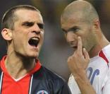 Jérôme Rothen face à Zinédine Zidane
