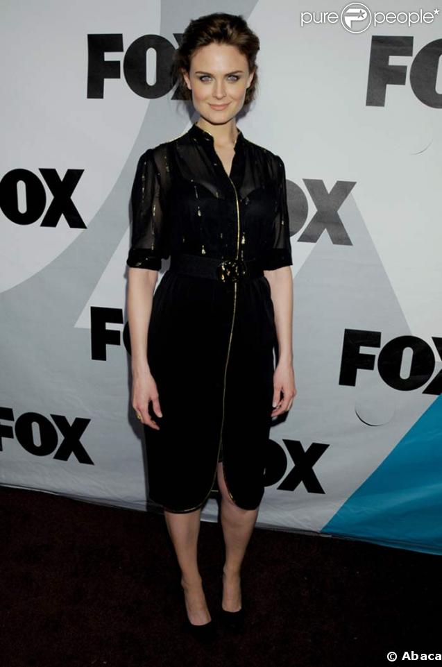 Emily Deschanel à la soirée de la Fox