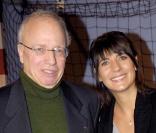 Thierry Roland et Estelle Denis 
