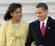 Michelle Obama, lors de la journée d"investiture de son mari, était éblouissante dans son ensemble verdoyant surpiqué de strass, signé Isabel Toledo. 