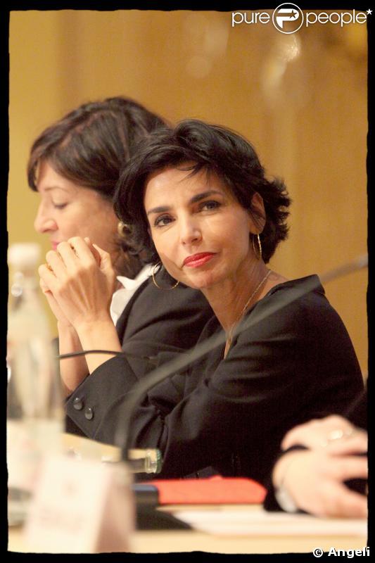 Rachida Dati assiste à l'Assemblée Générale de la conférence des bâtonniers, à Paris, le 23 janvier 2009