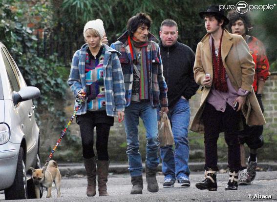 Ronnie Wood et sa petite amie Ekaterina Ivanova