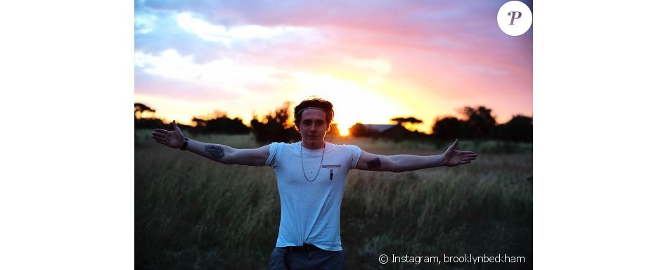 Brooklyn Beckham en vacances avec sa famille en Tanzani - Photo publiée sur sa page Instagram au début du mois de juin 2017