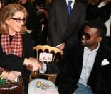 Catherine Deneuve et Kanye West au défilé Christian Lacroix. 27/01/09