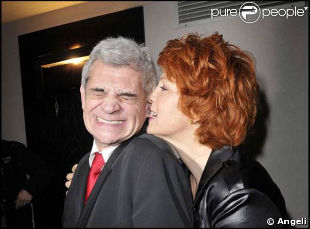Véronique Genest présente sa pièce  Madame Butterlight . Ici, elle est avec son époux Meyer Bokobza. 28/01/09